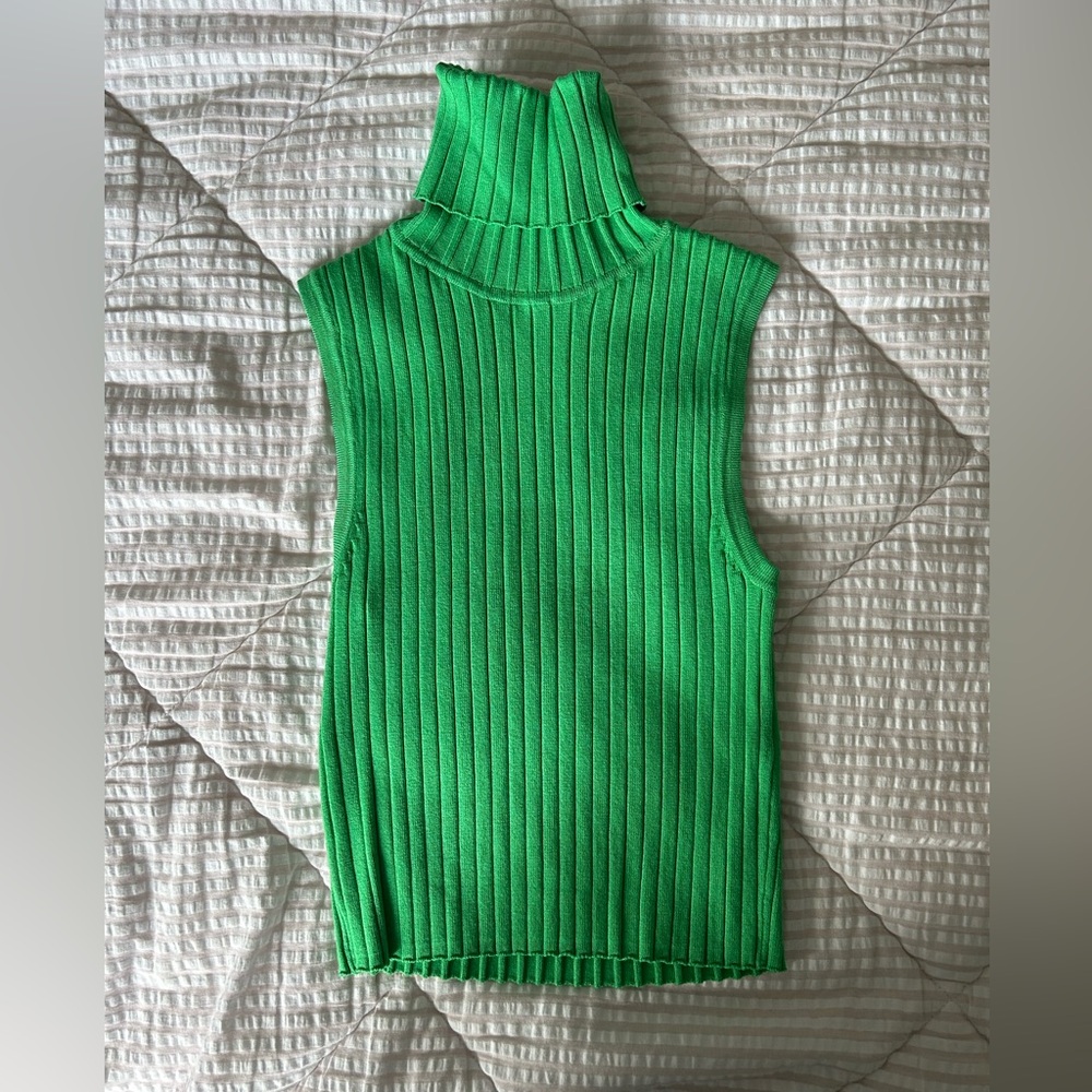Zara sleeveless turtle neck